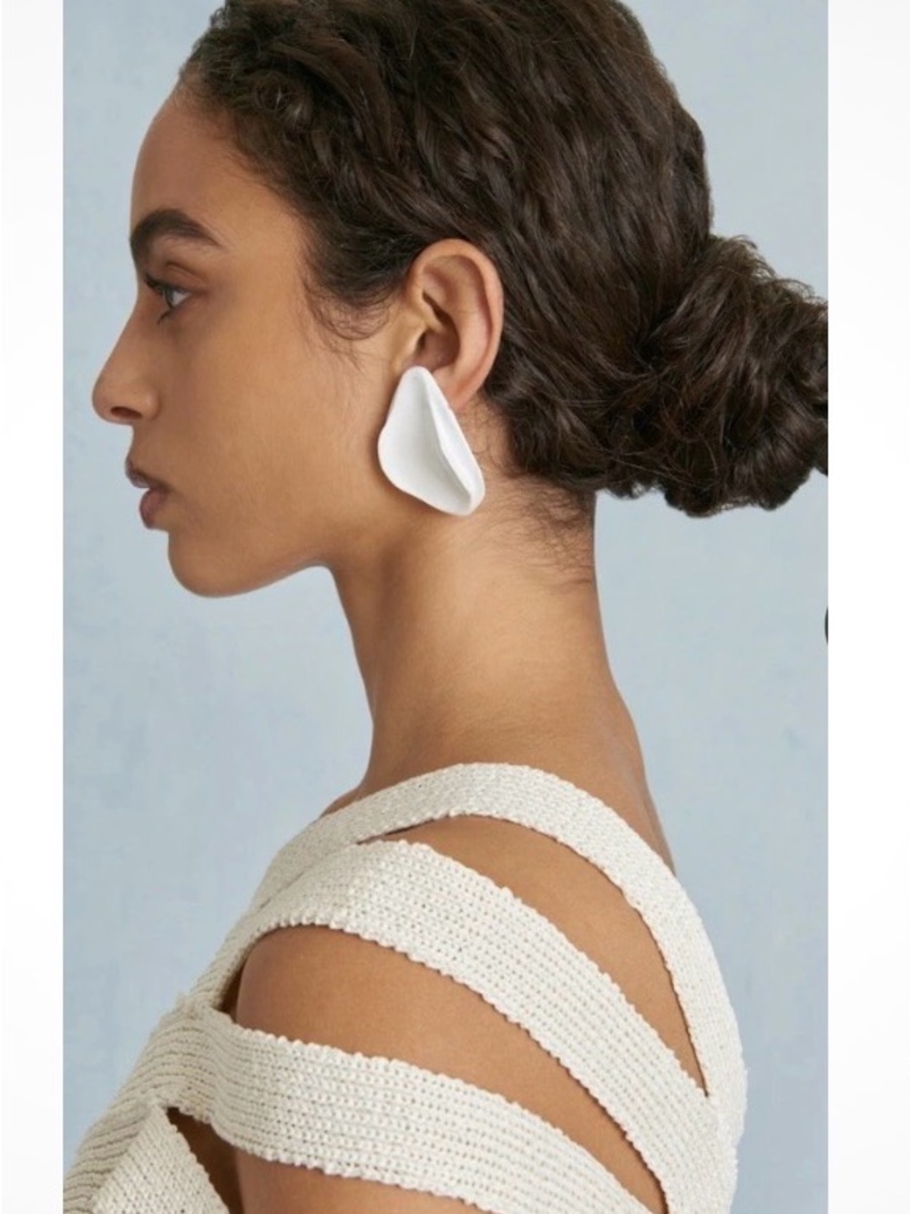 Cult Gaia NEW Erin Earrings In White